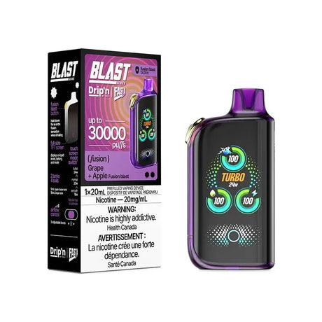 Drip'n by Envi x Fasta Blast 30K Disposable - Grape + Apple (Fusion) - Vapeshop Mania