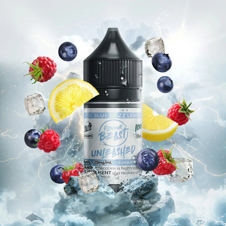 Epic Blue Razz Lemon Iced Unleashed by Flavour Beast - Salt Nic Vape Juice - Vapeshop Mania