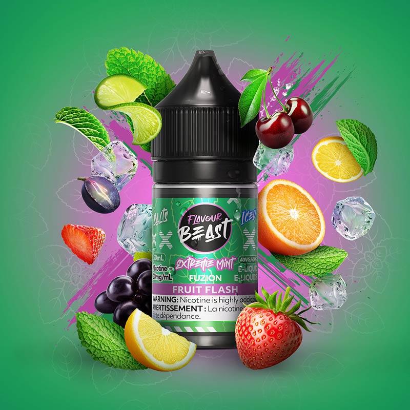Extreme Mint Fuzion Fruit Flash (Iced) by Flavour Beast - Salt Nic Vape Juice - Vapeshop Mania