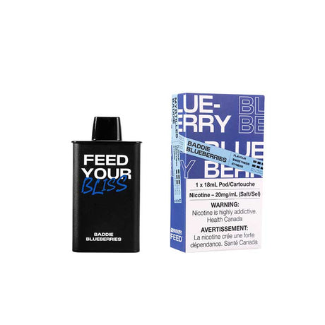 Shop FEED 9000 Puffs Pre-filled Pod - Baddie Blueberries - at Vapeshop Mania