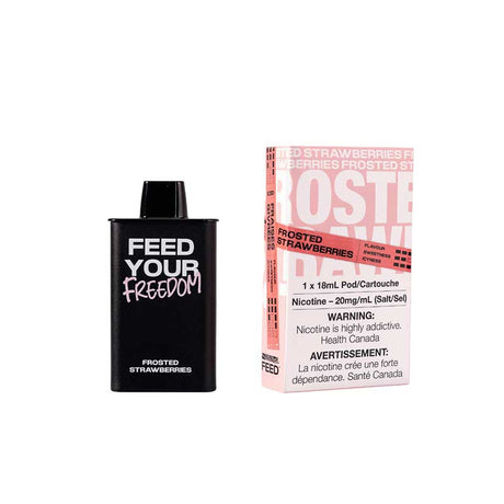 Shop FEED 9000 Puffs Pre-filled Pod - Frosted Strawberries - at Vapeshop Mania