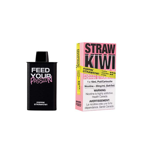 Shop FEED 9000 Puffs Pre-filled Pod - Poppin' Strawkiwi - at Vapeshop Mania