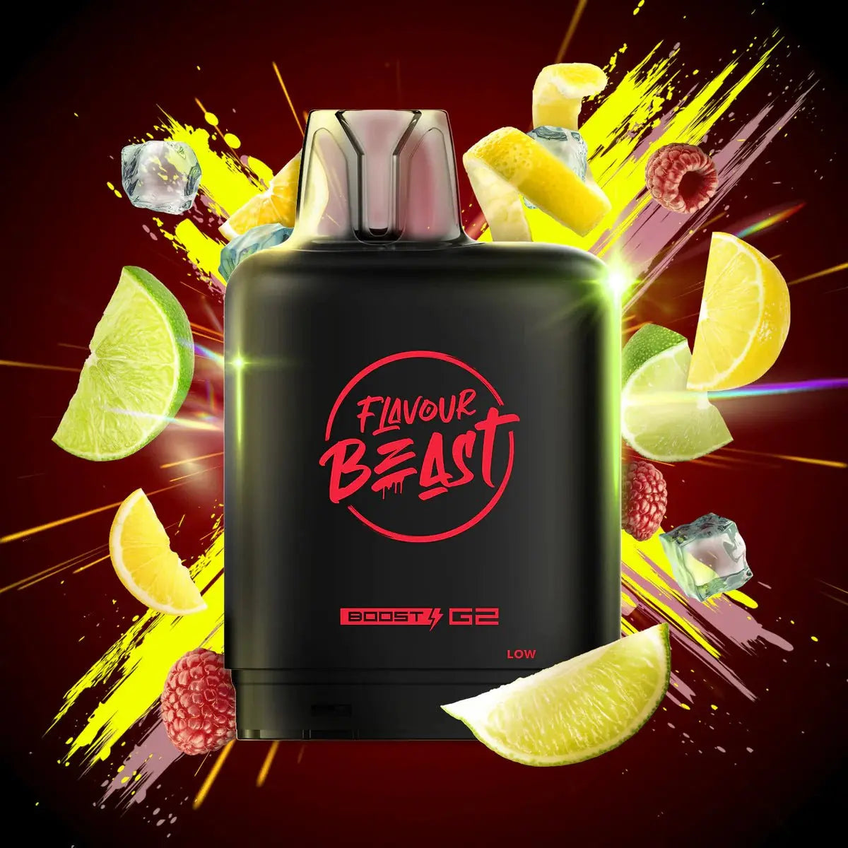Level X Flavour Beast Boost 25K Pod 20ml - MTN Citrus Raspberry - Vapeshop Mania