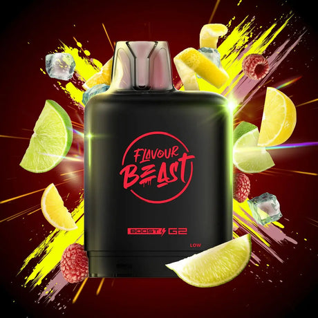 Level X Flavour Beast Boost 25K Pod 20ml - MTN Citrus Raspberry - Vapeshop Mania