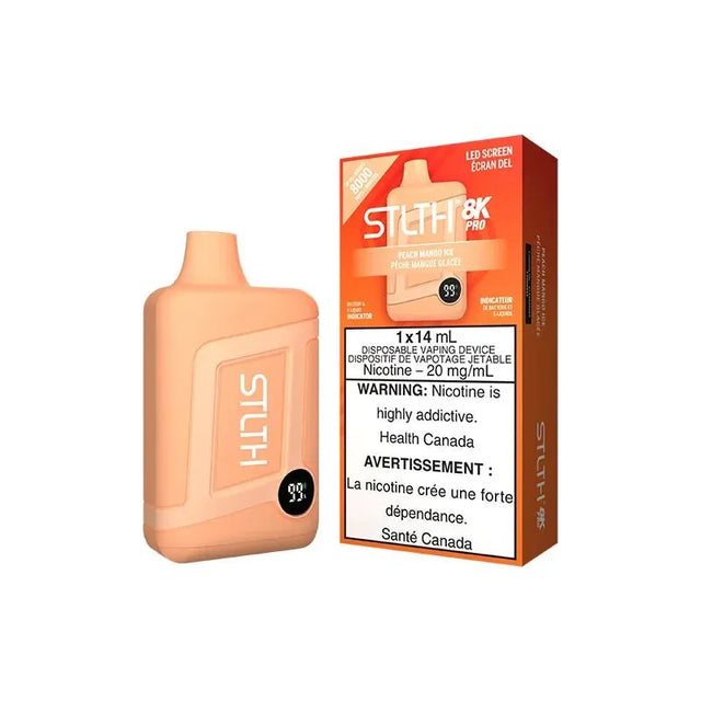 Shop STLTH 8K Pro Disposable - Peach Mango Ice - at Vapeshop Mania