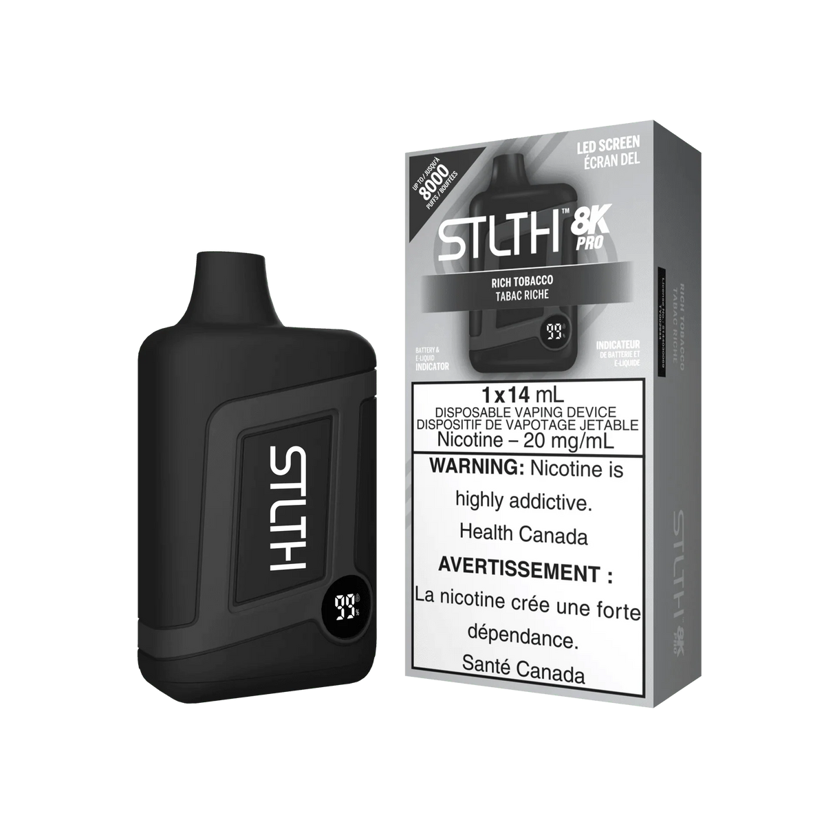 Shop STLTH 8K Pro Disposable - Rich Tobacco - at Vapeshop Mania