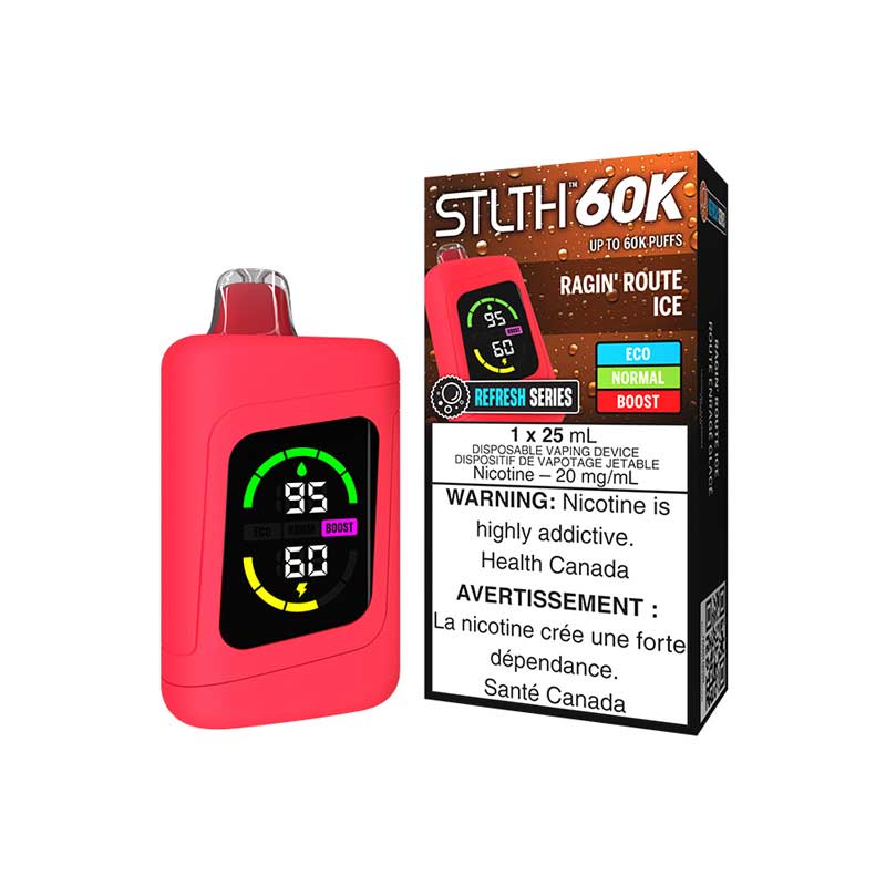 STLTH - STLTH 60K Disposable Refresh Series - Ragin' Route Ice - Psycho Vape