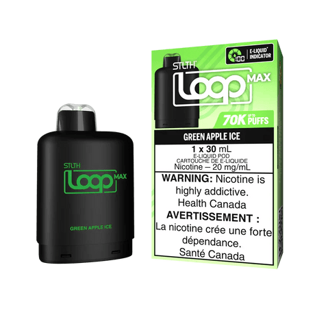 STLTH - STLTH LOOP MAX 70K Pod Pack - Green Apple Ice - Psycho Vape