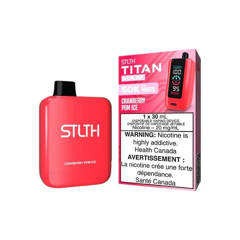 STLTH - STLTH Titan MAX 50K Disposable - Cranberry Pom Ice - Psycho Vape