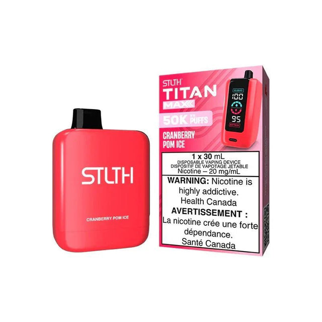 STLTH - STLTH Titan MAX 50K Disposable - Cranberry Pom Ice - Psycho Vape
