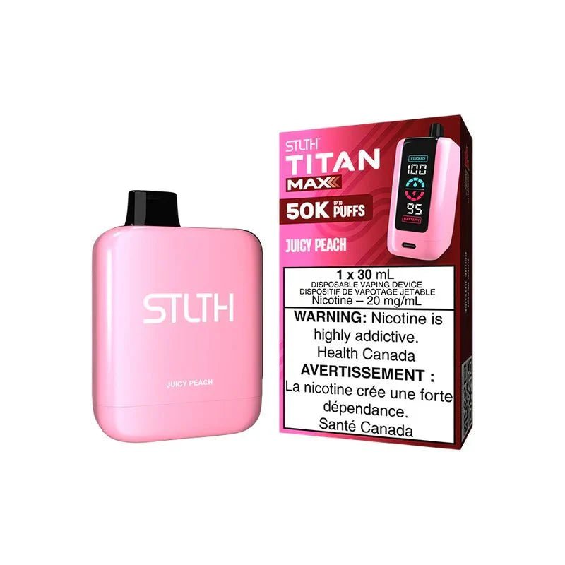 STLTH - STLTH Titan MAX 50K Disposable - Juicy Peach - Psycho Vape