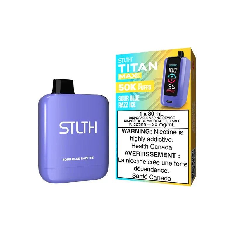 STLTH - STLTH Titan MAX 50K Disposable - Sour Blue Razz Ice - Psycho Vape