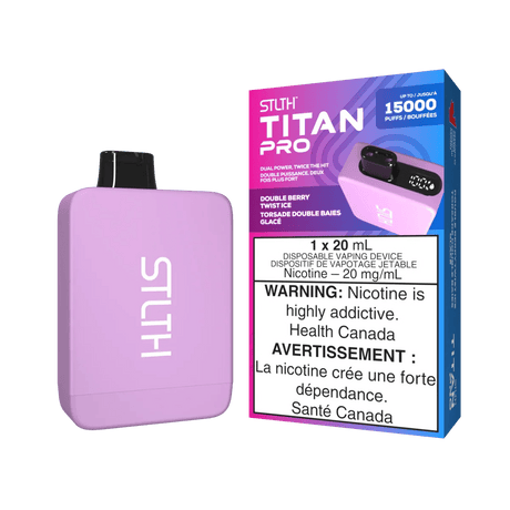 STLTH - STLTH Titan Pro 15K Disposable - Double Berry Twist Ice - Psycho Vape