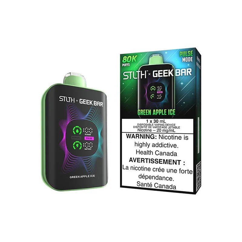 STLTH - STLTH x Geek Bar 80K Disposable - Green Apple Ice - Psycho Vape