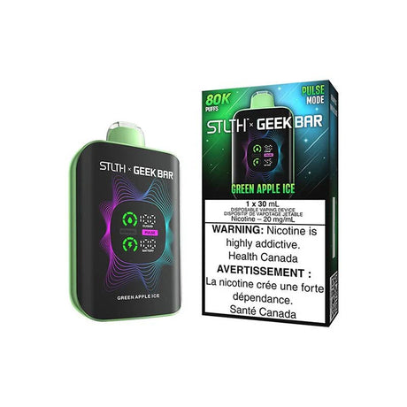 STLTH - STLTH x Geek Bar 80K Disposable - Green Apple Ice - Psycho Vape