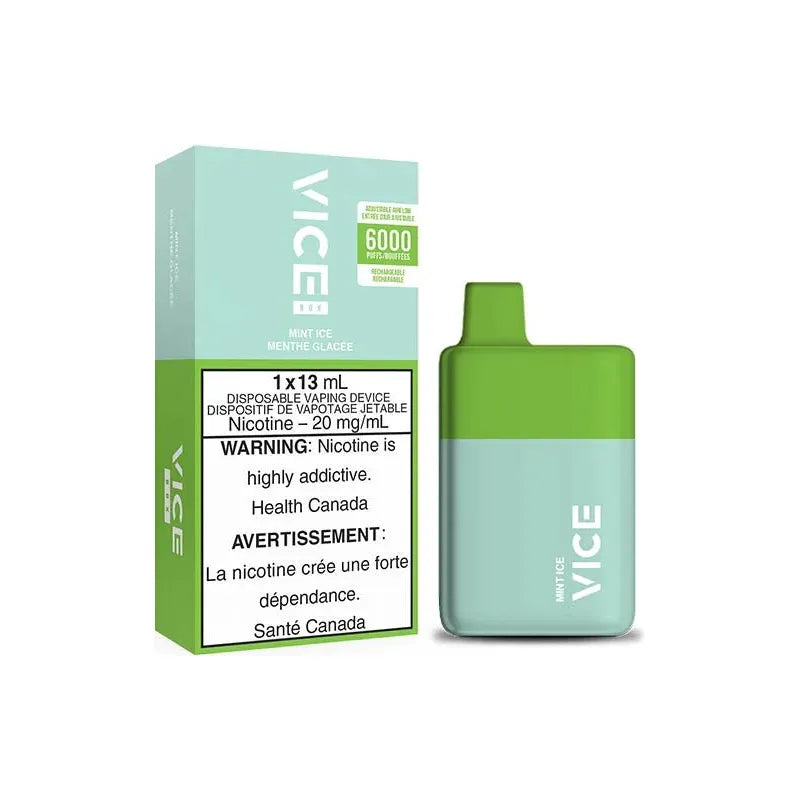 Shop VICE BOX 6000 Disposable - Mint Ice - at Vapeshop Mania