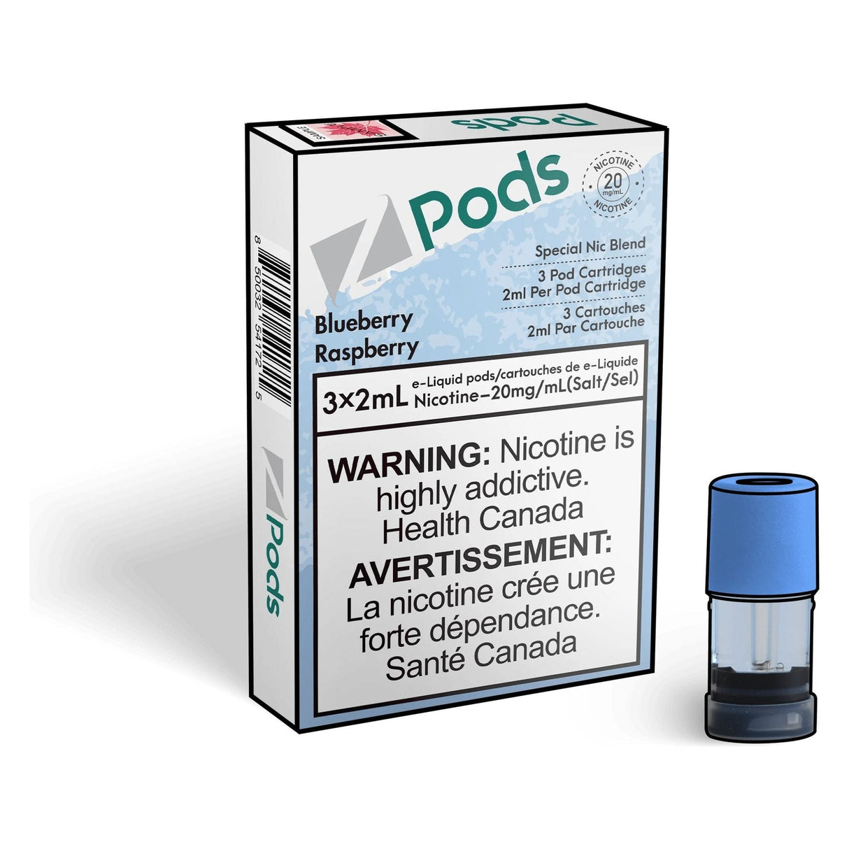 Z pods - Blue Raspberry - Vapeshop Mania