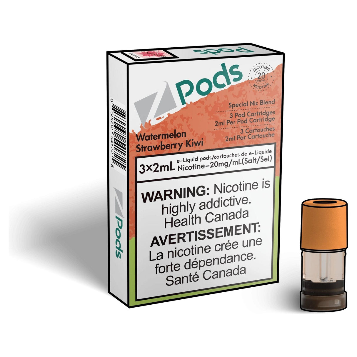Z pods - Watermelon Strawberry Kiwi - Vapeshop Mania