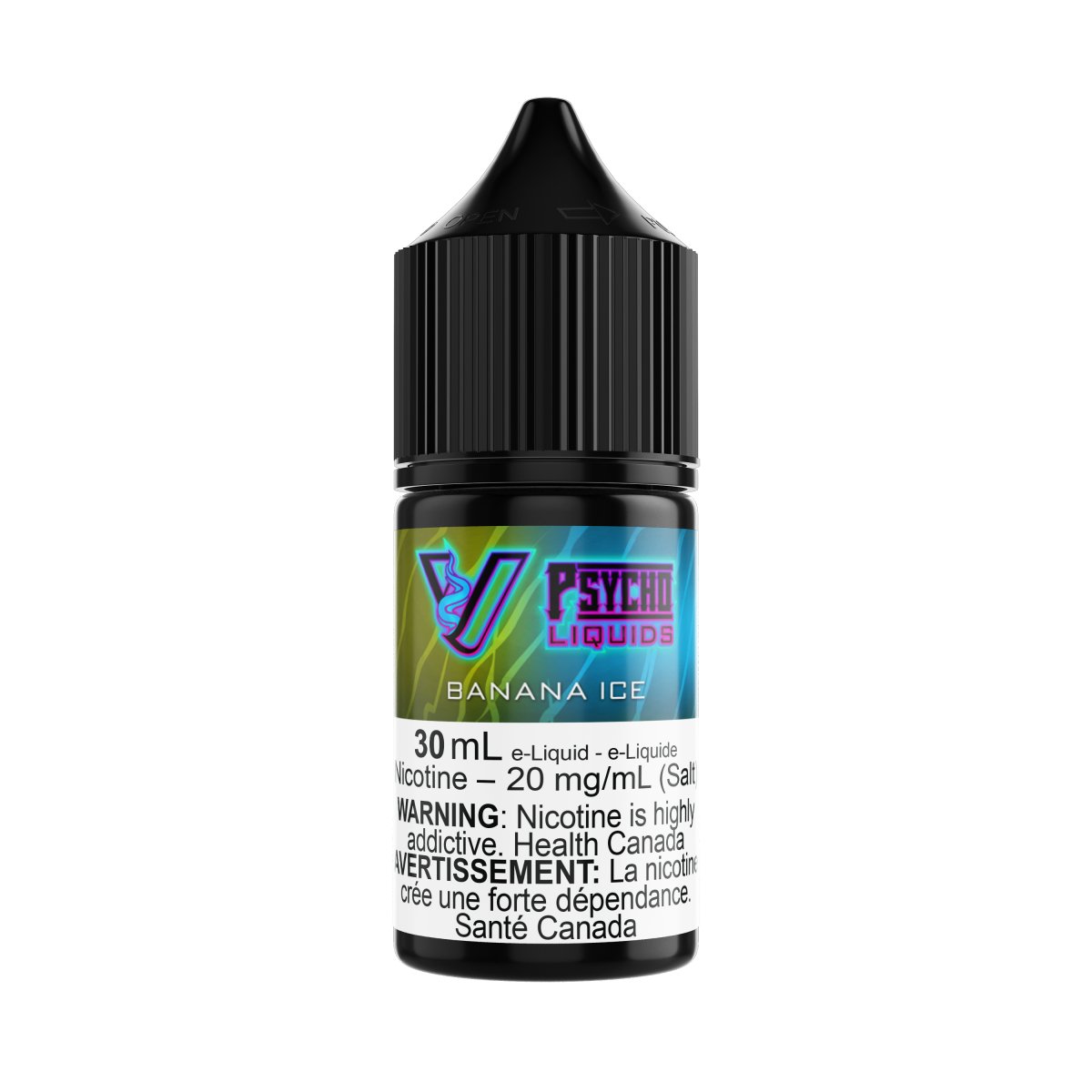 Psycho Vape - Psycho Liquids - 30mL SALT - Banana Ice - Psycho Vape