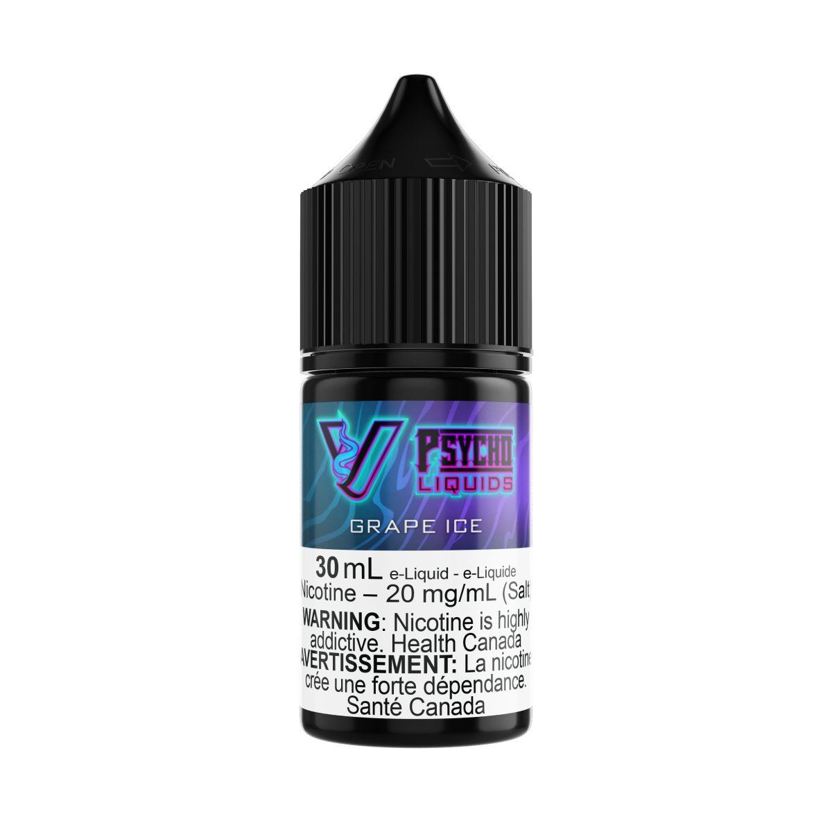 Psycho Vape - Psycho Liquids - 30mL SALT - Grape Ice - Psycho Vape
