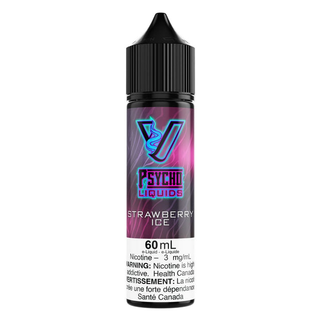 Psycho Vape - Psycho Liquids - 60mL - Strawberry Ice - Psycho Vape
