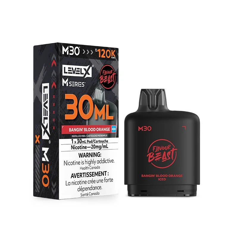 Level X M Series Pod - Flavour Beast - Bangin' Blood Orange Iced