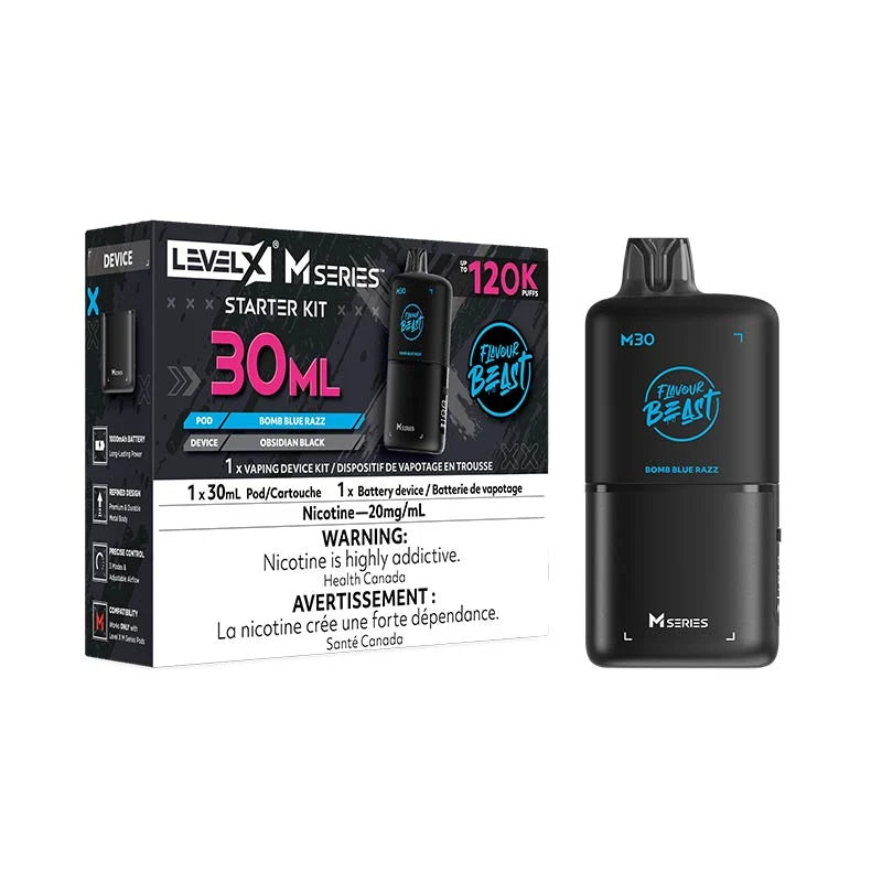 Level X M Series Pod - Flavour Beast - Bomb Blue Razz