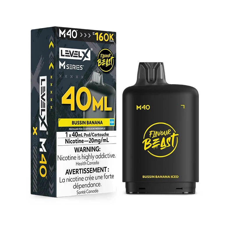 Level X M Series Pod - Flavour Beast - Bussin Banana Iced