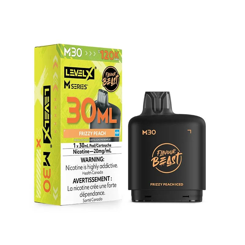 Level X M Series Pod - Flavour Beast - Frizzy Peach Iced