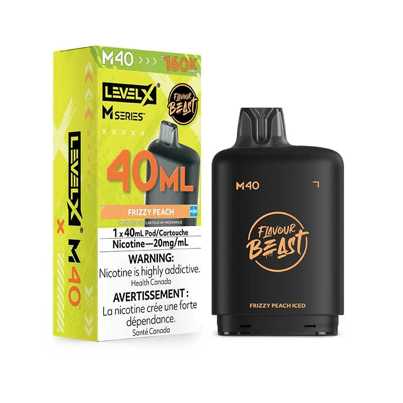 Level X M Series Pod - Flavour Beast - Frizzy Peach Iced