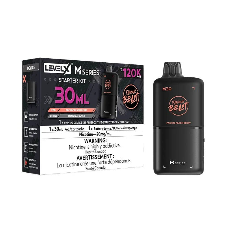 Level X M Series Pod - Flavour Beast - Packin' Peach Berry