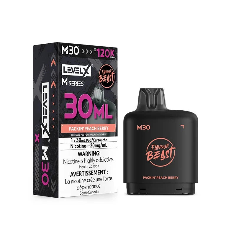 Level X M Series Pod - Flavour Beast - Packin' Peach Berry