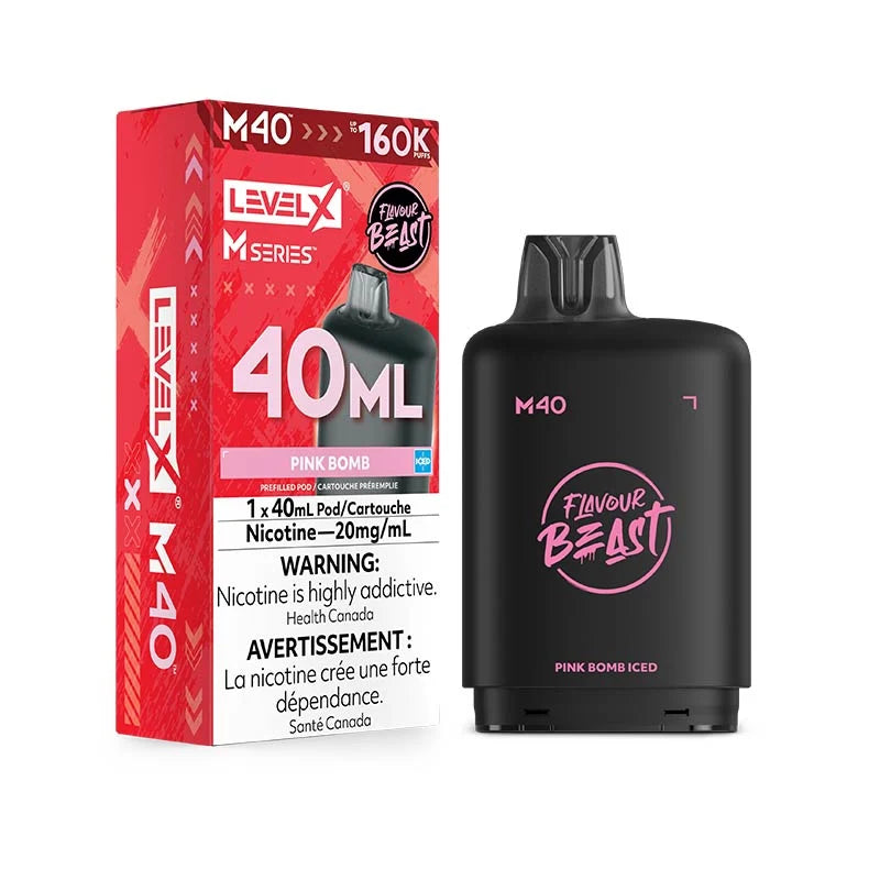 Level X M Series Pod - Flavour Beast - Pink Bomb Iced