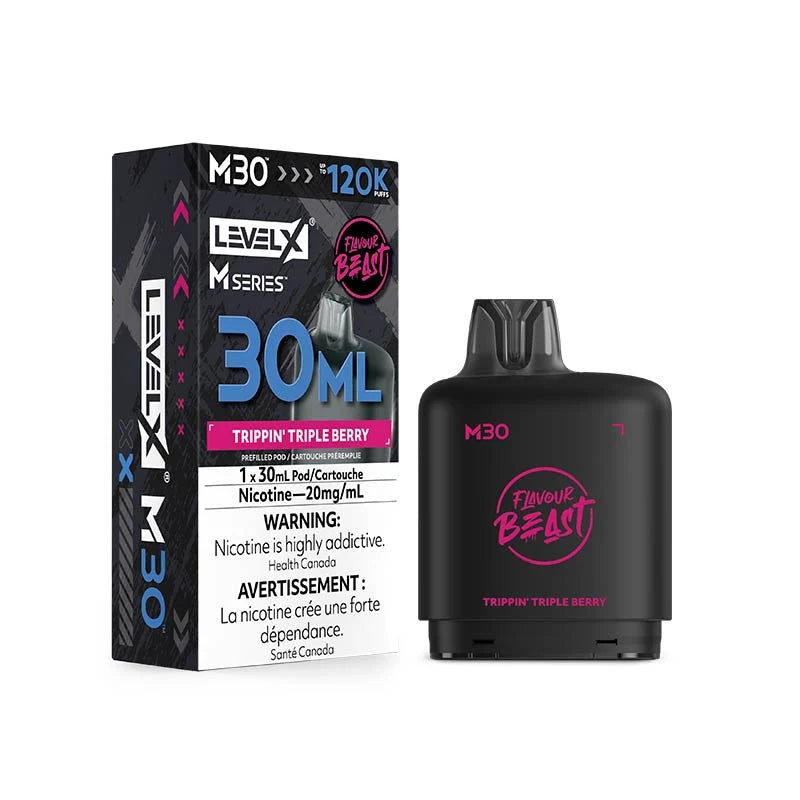 Level X M Series Pod - Flavour Beast - Trippin' Triple Berry
