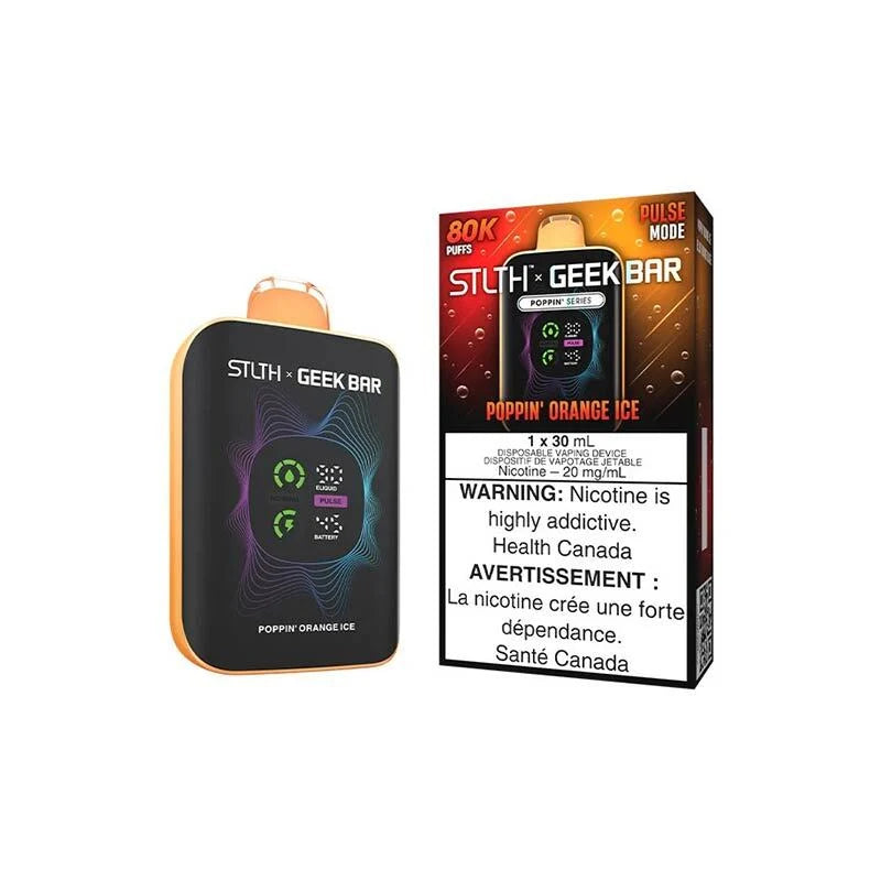 Poppin' Orange Ice – STLTH x Geek Bar 80K Disposable Vape