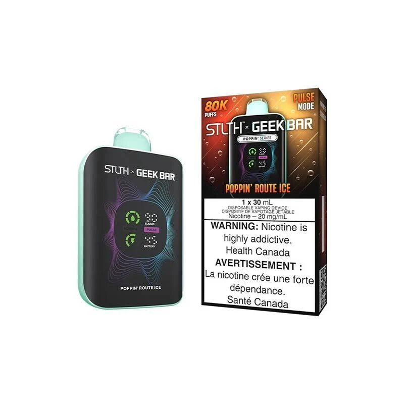 Poppin' Route Ice – STLTH x Geek Bar 80K Disposable Vape