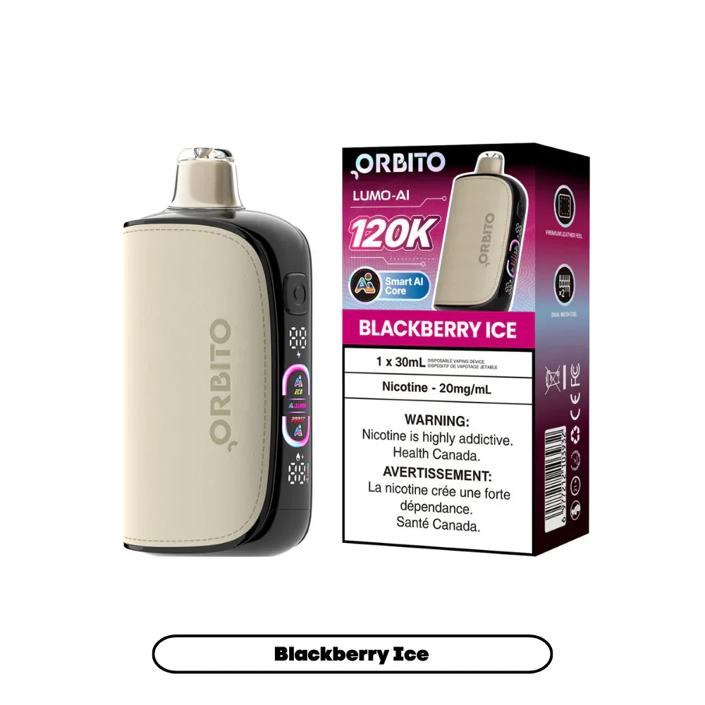 Blackberry Ice – Orbito Lumo AI 120K Disposable Vape