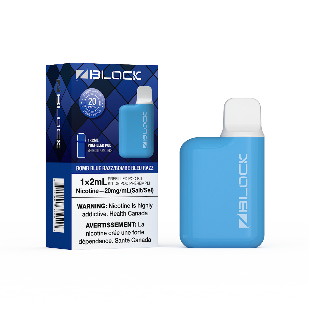 Bomb Blue Razz – ZBlock 2mL Starter Kit