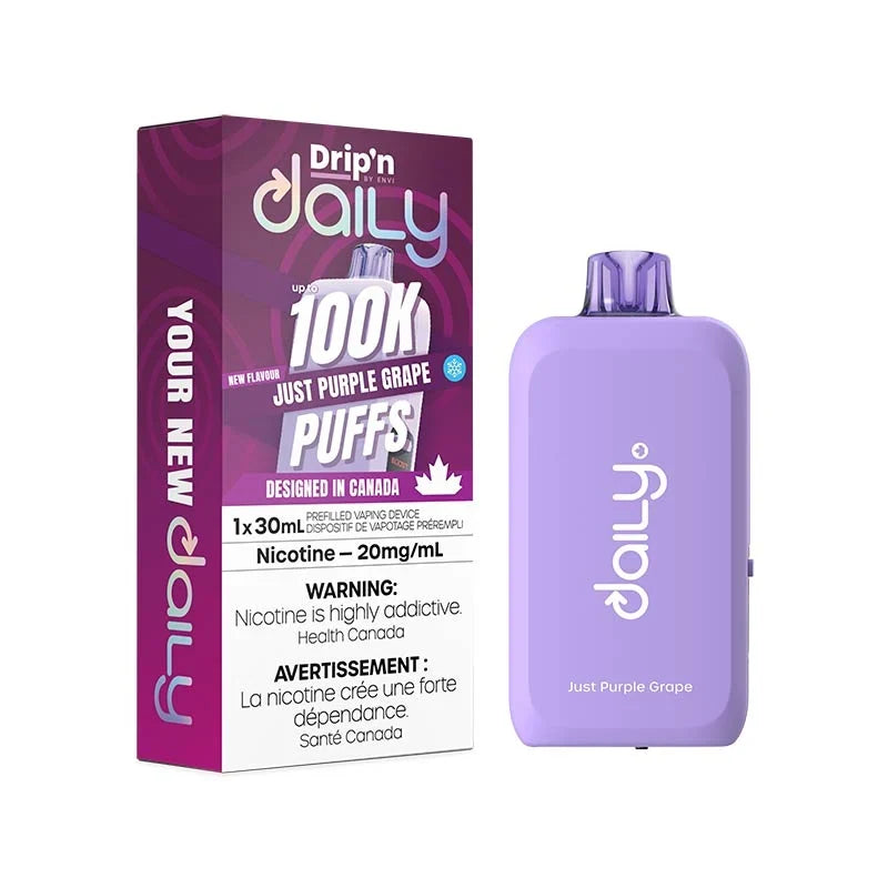 Just Purple Grape – Drip'n by Envi Daily 100K Disposable Vape
