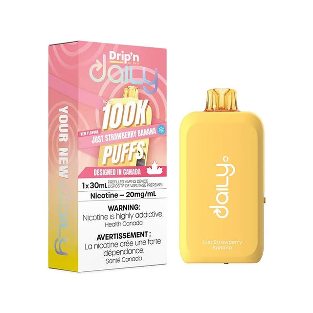 Just Strawberry Banana – Drip'n by Envi Daily 100K Disposable Vape