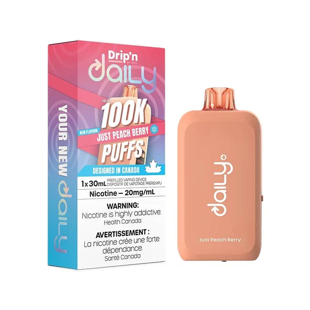 Just Peach Berry – Drip'n by Envi Daily 100K Disposable Vape