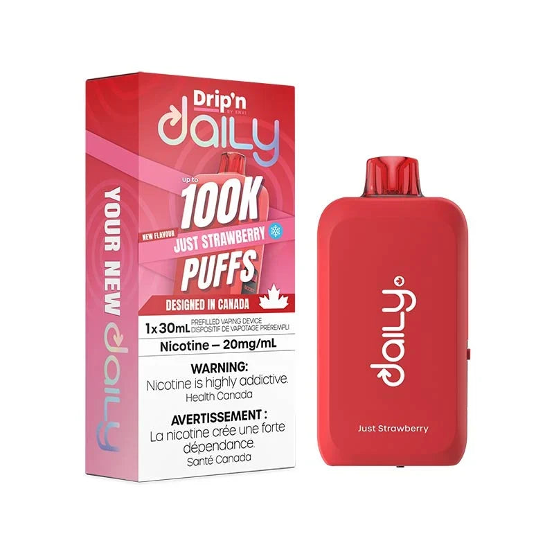 Just Strawberry – Drip'n by Envi Daily 100K Disposable Vape
