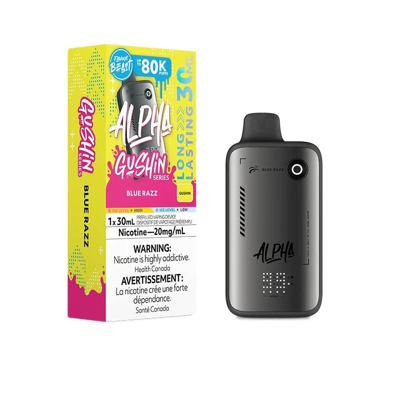 Gushin Blue Razz Disposable Vape – Flavour Beast Alpha 80K
