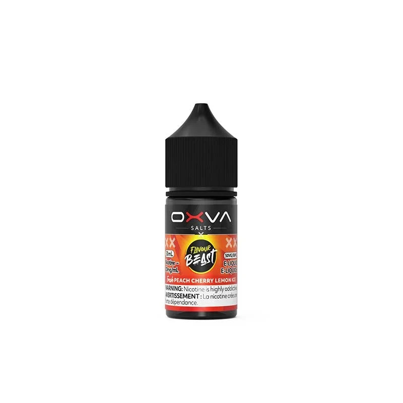 Peach Cherry Lemon Ice Salt Nic E-Liquid – Flavour Beast X OXVA