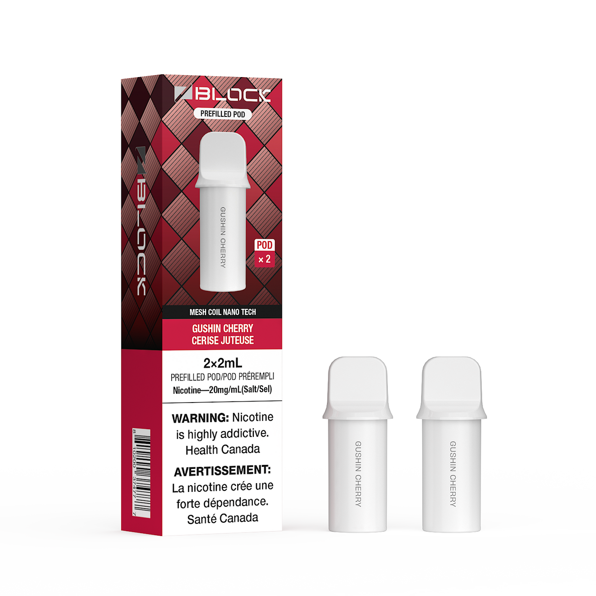 Gushin Cherry – ZBlock 2mL Pod 2-Pack Prefilled Pod
