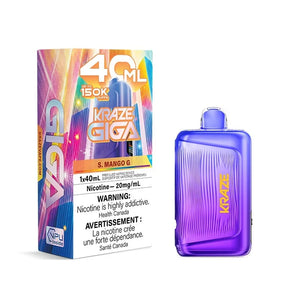 S. Mango G Disposable Vape – Kraze Giga 150K