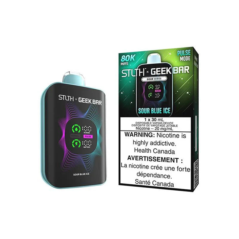 STLTH x Geek Bar 80K Disposable - Sour Blue Razz Ice
