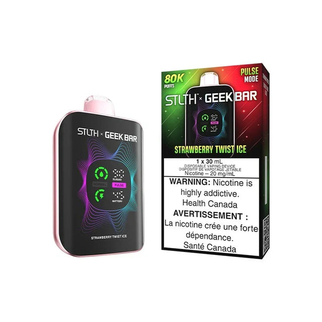 Strawberry Twist Ice – STLTH x Geek Bar 80K Disposable Vape