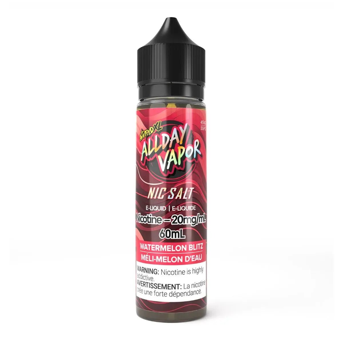 ALLDAY VAPOR - Watermelon Blitz 60mL Salt by All Day Vapor - Psycho Vape