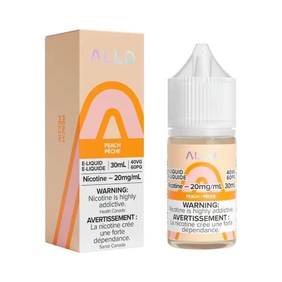 Shop Peach Salt by Allo E-Liquid - at Vapeshop Mania